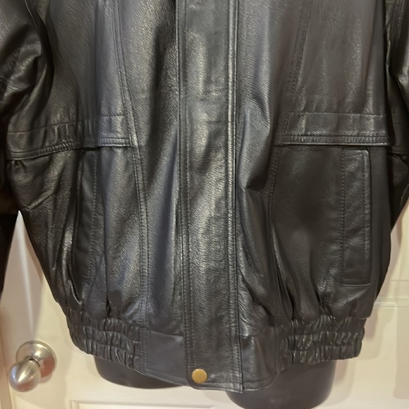 Cellini Men XL Black Leather jacket - Picture 8 of 13